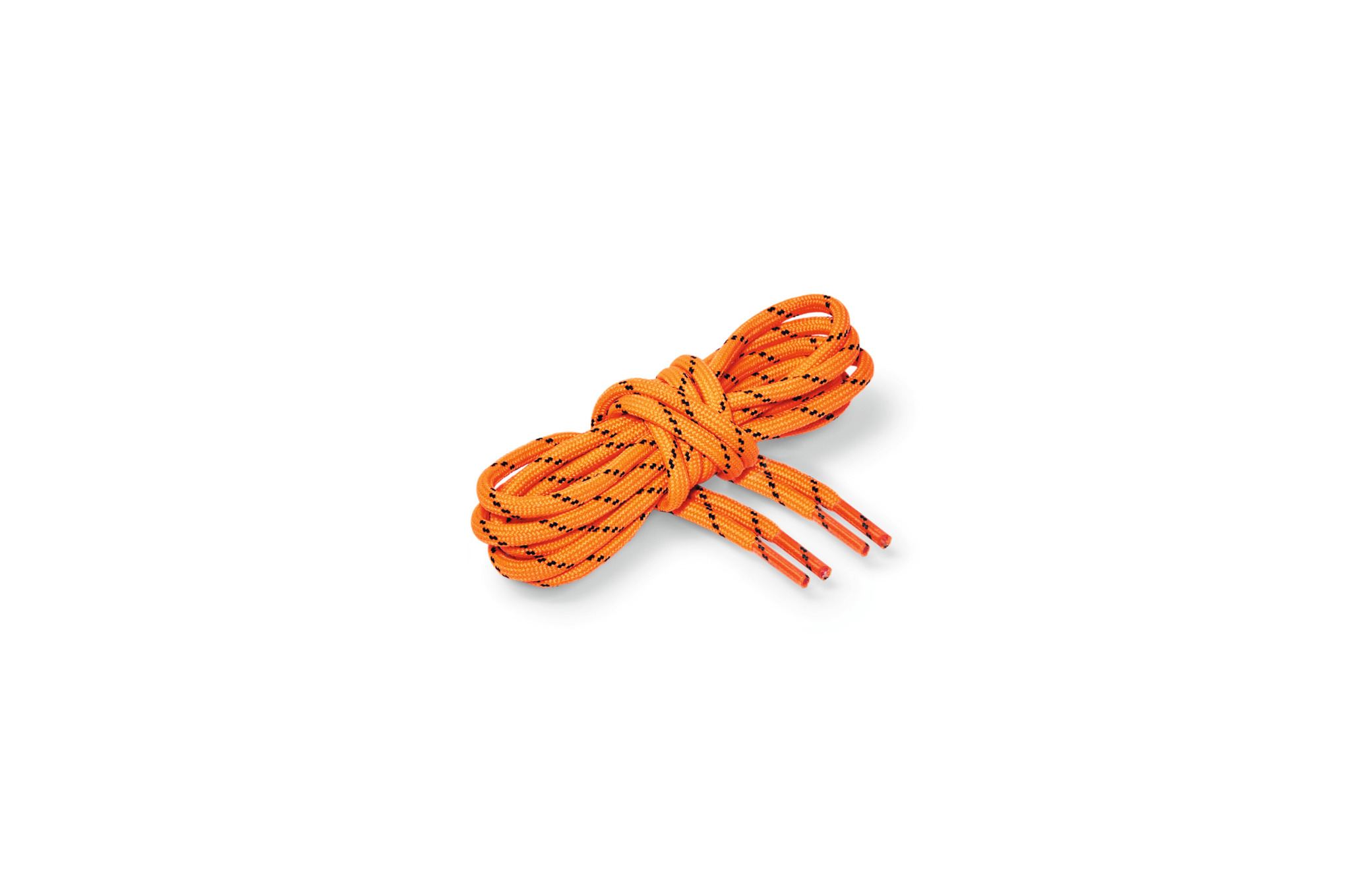 Runde snørebånd 230 cm, orange-sorte, til motorsavsstøvler