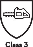 SKÆREBESKYTTELSESKLASSE 3 TIL MOTORSAVE