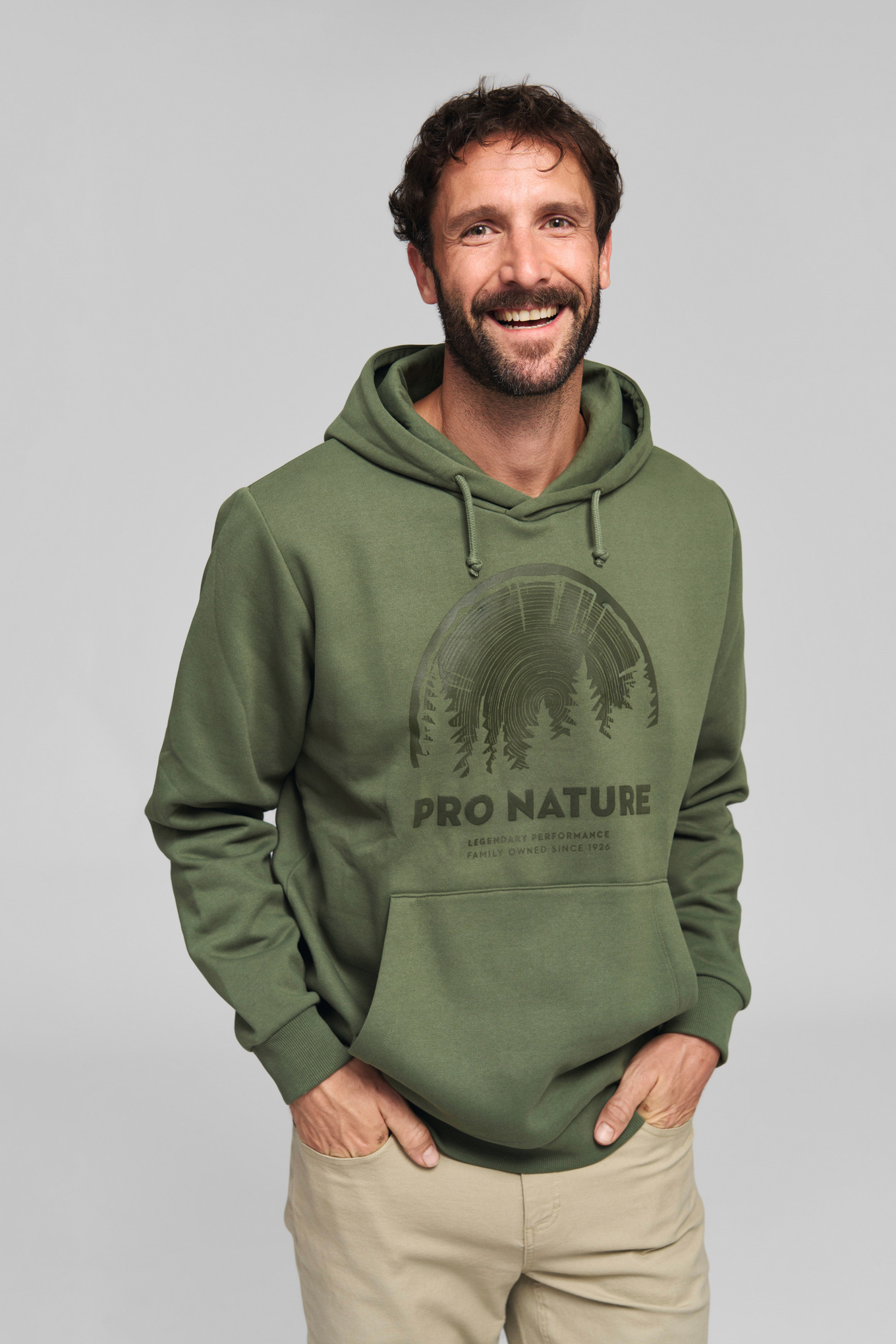 Hættetrøje PRO NATURE grøn