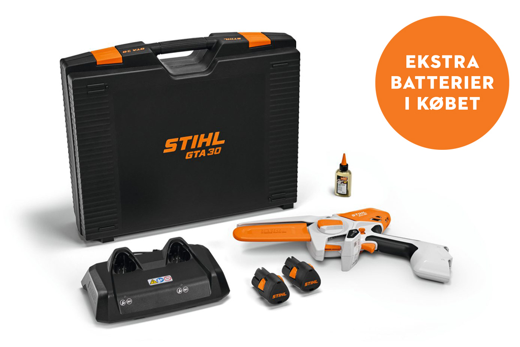 GTA 30 med 2x AS 2 batteri og 1x AL 5-2 oplader